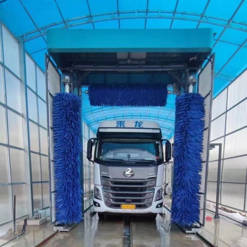 Ηλεκτρικό σύστημα πλύσης λεωφορείων εξοικονόμησης νερού με κατανάλωση νερού 80L/αυτοκίνητο με έλεγχο PLC